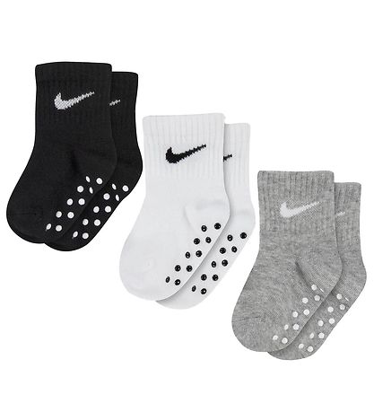 Nike Socken - 3er-Pack - Schwarz/Weiß/Grau Meliert