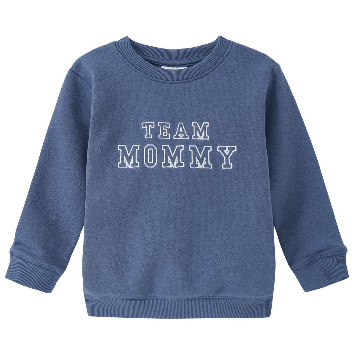 Famy Kinder Sweatshirt mit Schriftzug blau