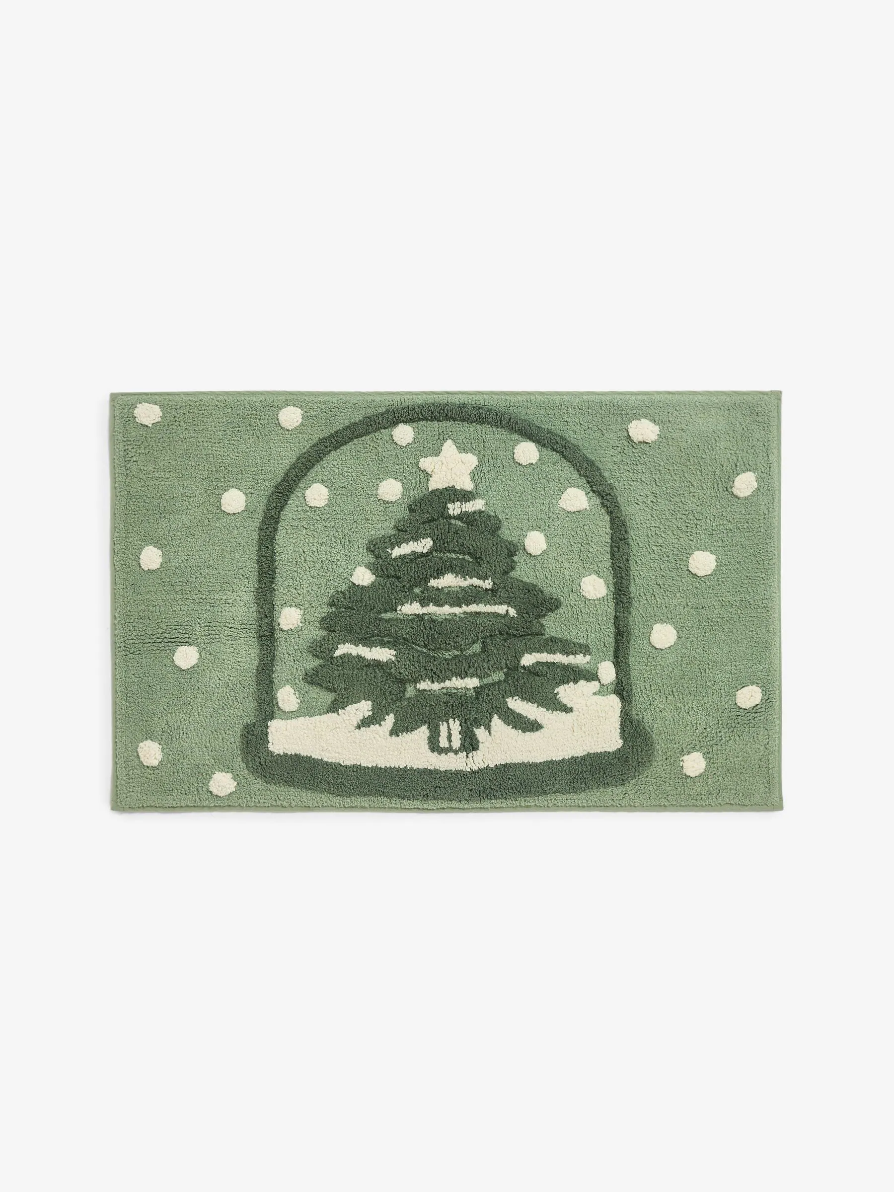 Kerstmis Sneeuwbol 100% katoenen badmat