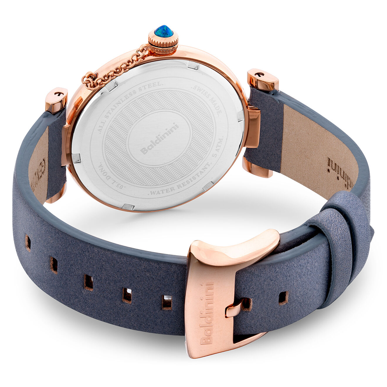 Baldinini Montre Femme en Cuir & cristaux Swarovski Dona grise