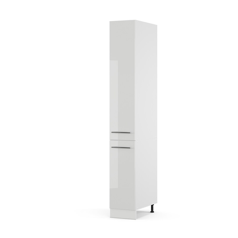 Vicco Apothekerhochschrank 30 cm Weiß Hochglanz Küchenschrank Hochschrank Küchenzeile Fame-Line