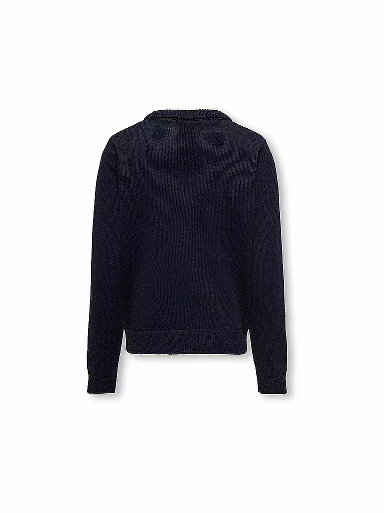 ONLY Mädchen Pullover KOGXMAS dunkelblau