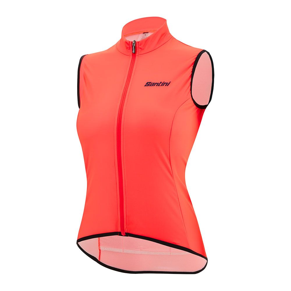 Santini NEBULA - Gilet Femme grenadine corail fluo