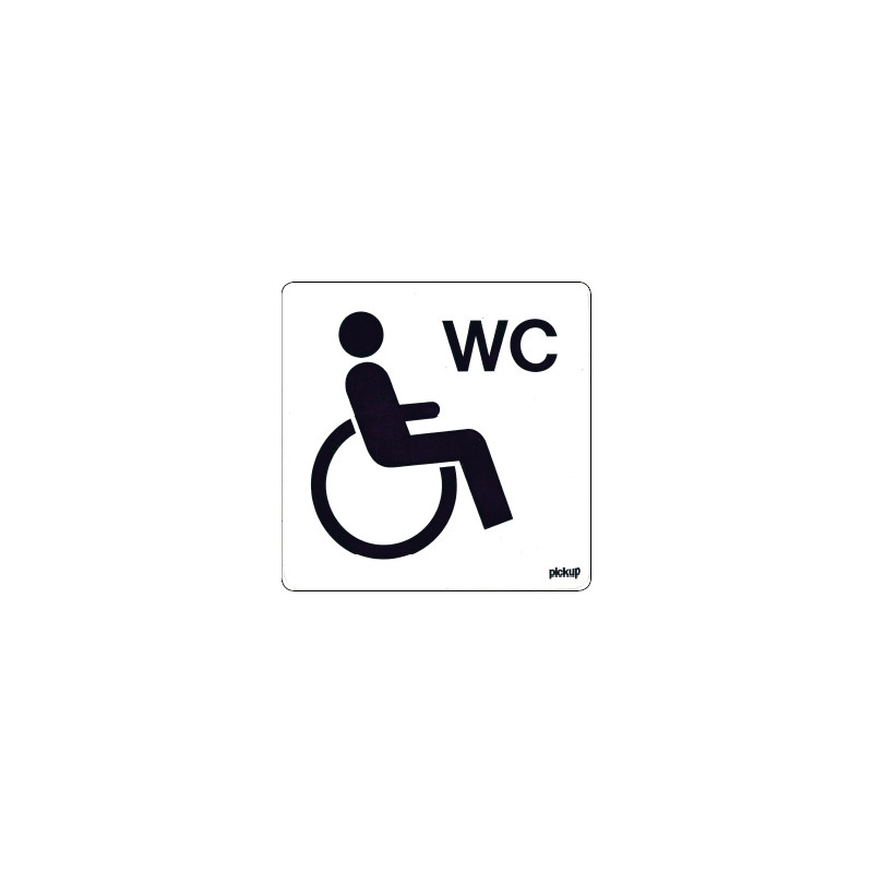 Sticker gehandicapten toilet 10x10cm*