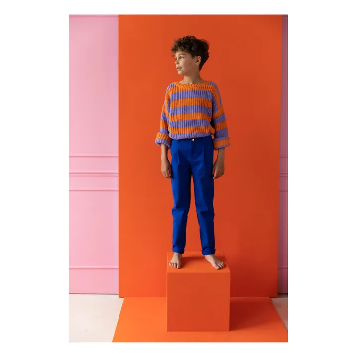 Yuki Pantalon Chino Coton Bio | Bleu