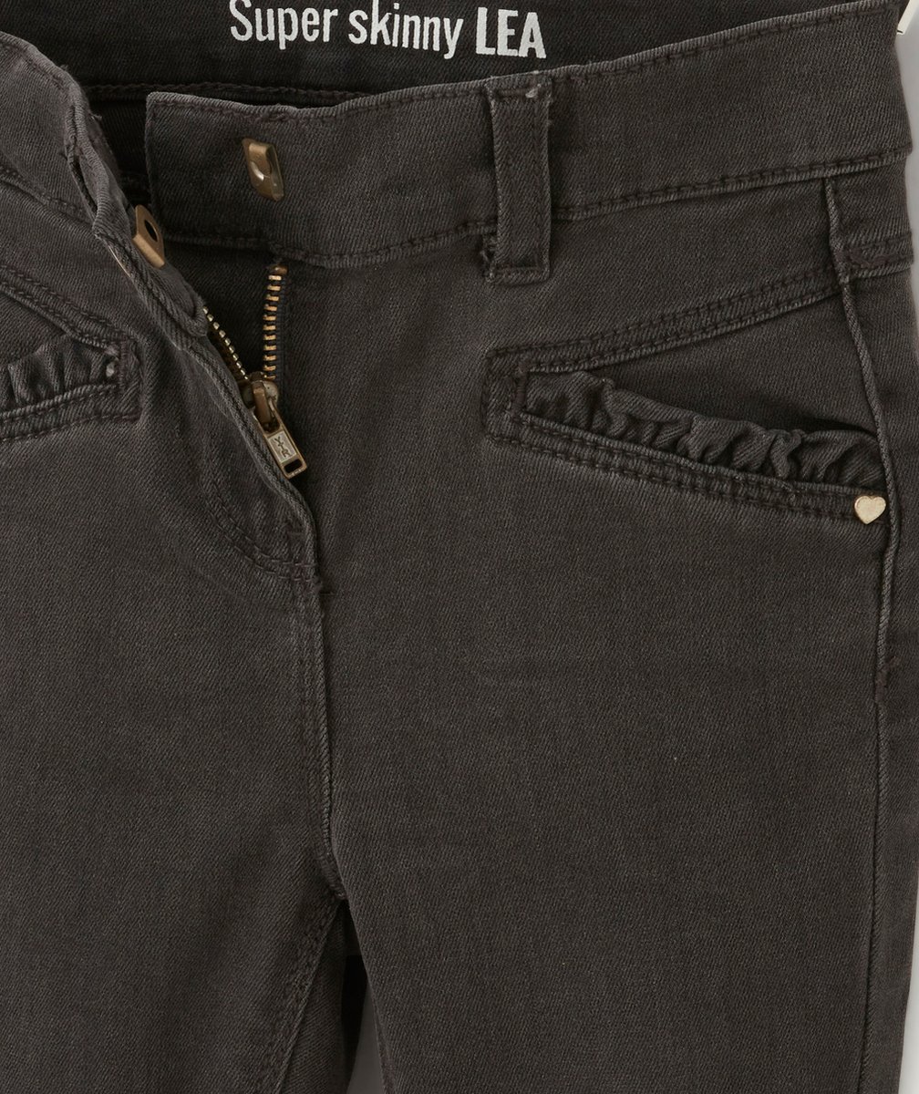 LÉA LE PANTALON SUPER SKINNY FILLE EN DENIM GRIS LOW IMPACT