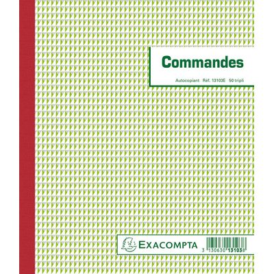 Exacompta - Manifold Carnet de commandes - 50 tripli - 21 x 18 cm