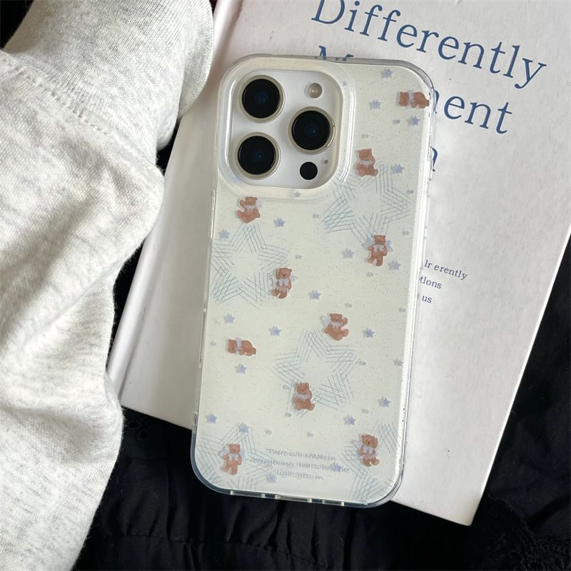 Elliure - Beren telefoonhoesje / bandje / bedel / set - iPhone 16 Pro Max / 16 Pro / 16 Plus / 16 / 15 Pro Max / 15 Pro / 15 Plus / 15 / 14 Pro Max / 14 Pro / 14 Plus / 14 / 13 Pro Max / 13 Pro / 13