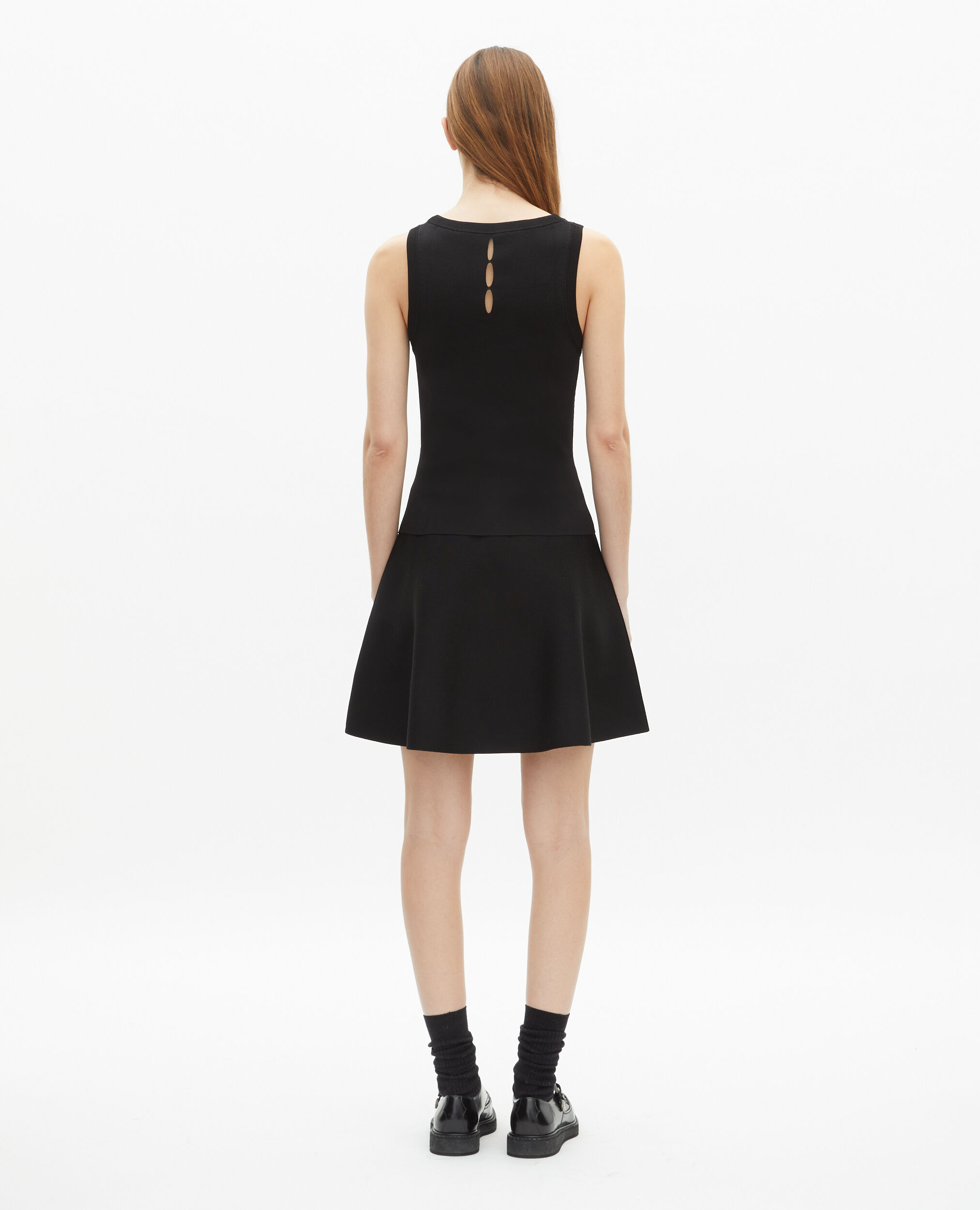Top en maille noir