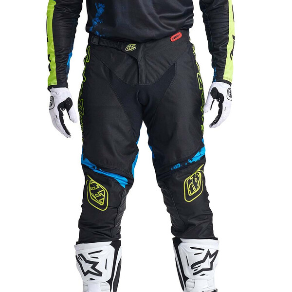Troy Lee Designs - Pantalon GP Astro Noir / Jaune fluo / Bleu