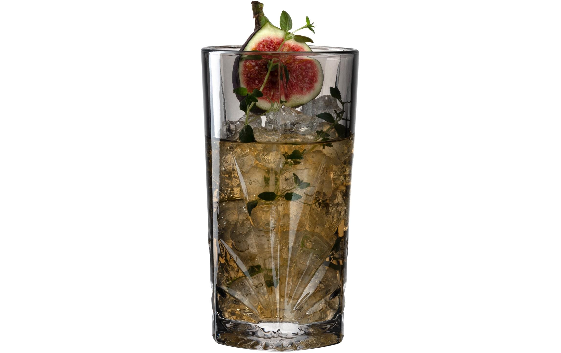 Longdrinkglas Capri 530 ml, 4 Stück, GrauLongdrinkgläser Set