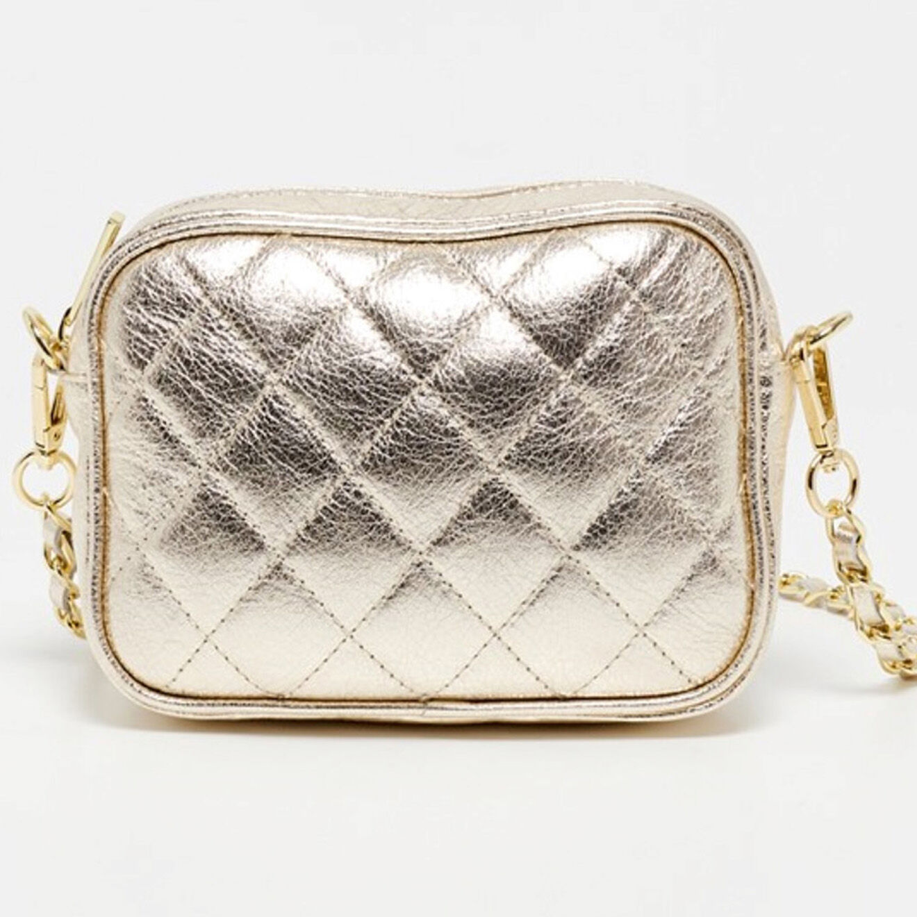 Christian Laurier Sac bandoulière en Cuir Faye dore foncé - 18x13x5.5 cm