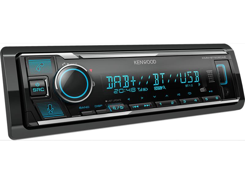 Kenwood Autoradio KMM-BT508DAB 1 DIN Digital Media Receiver mit DAB , Bluetooth & Amazon Alexa Control