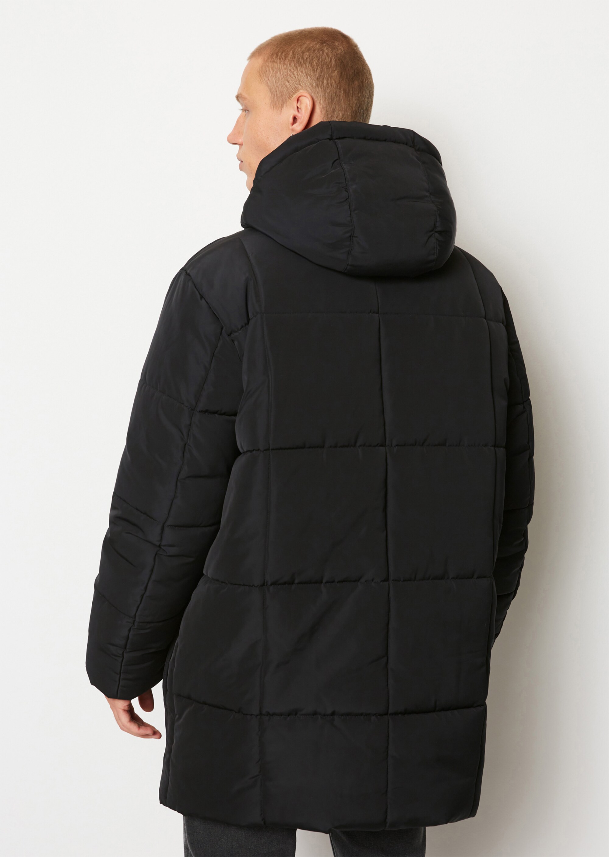 Puffer-Parka relaxed aus recyceltem Polyester