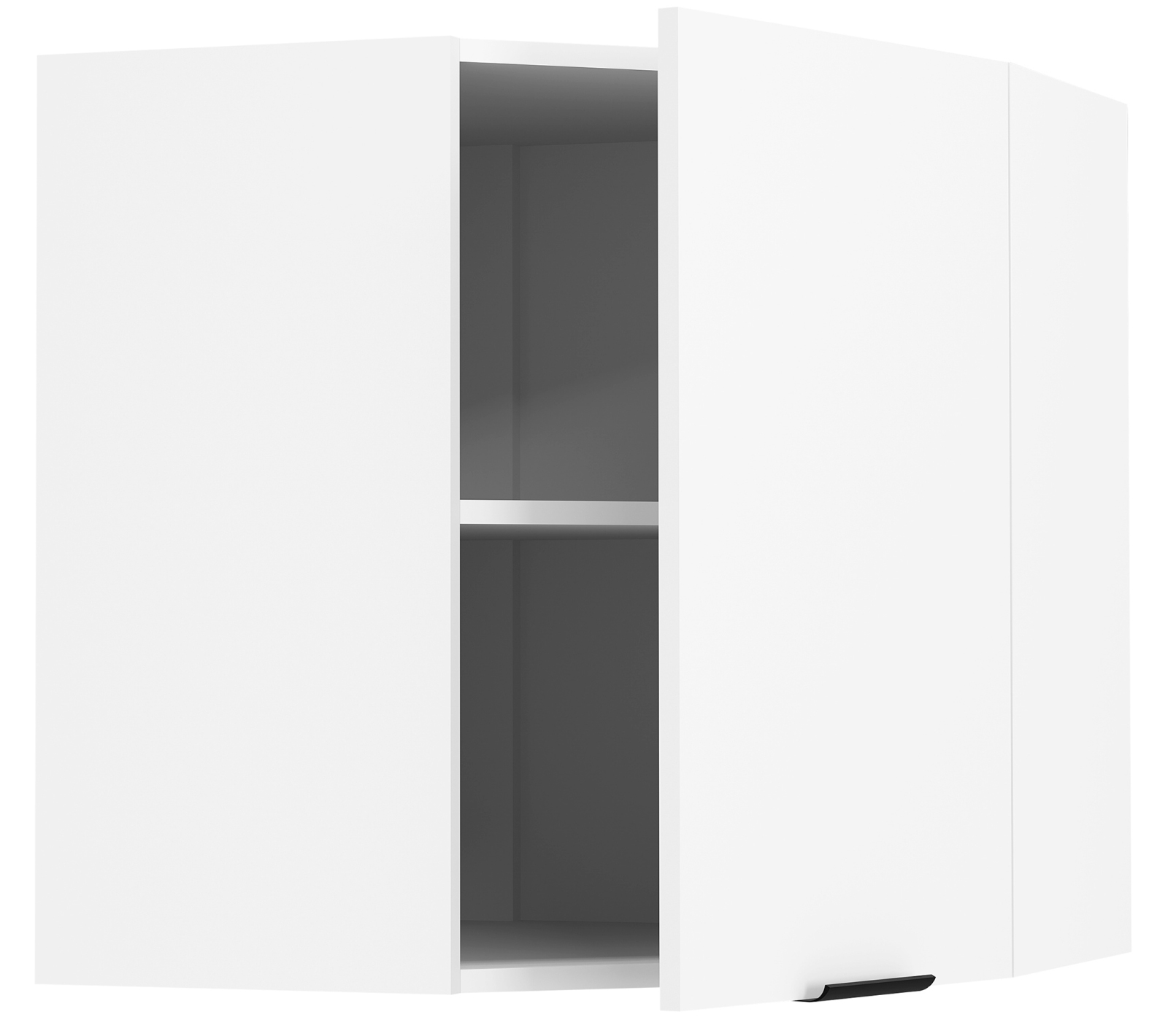 Eckhängeschrank FASOLA - weiß - 57x57 cm