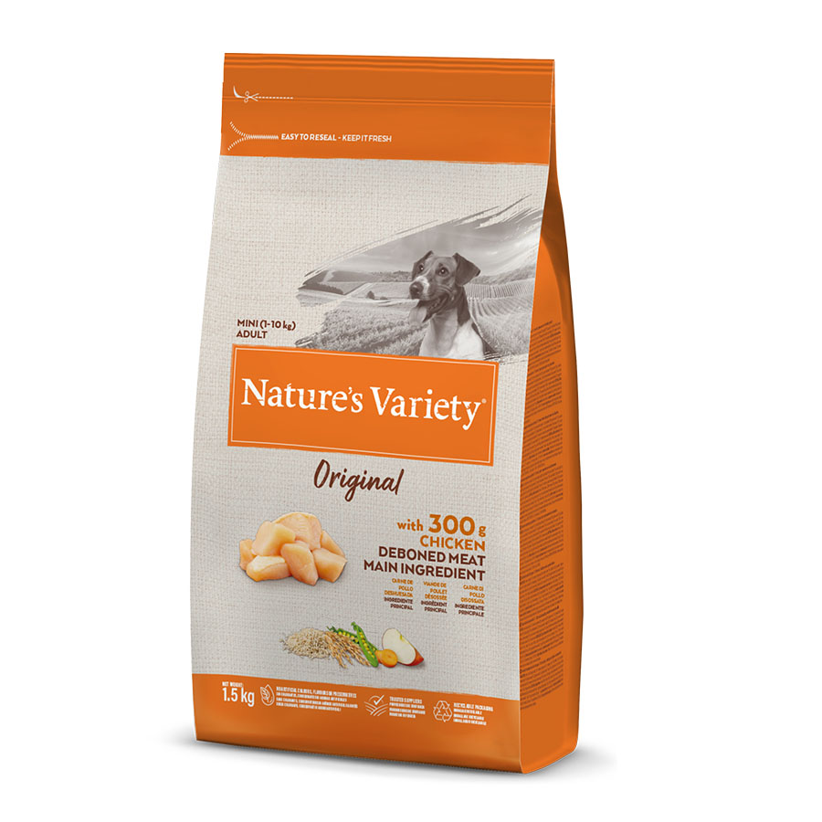 Ração Nature's Variety Original para Cães Adultos Mini com Frango