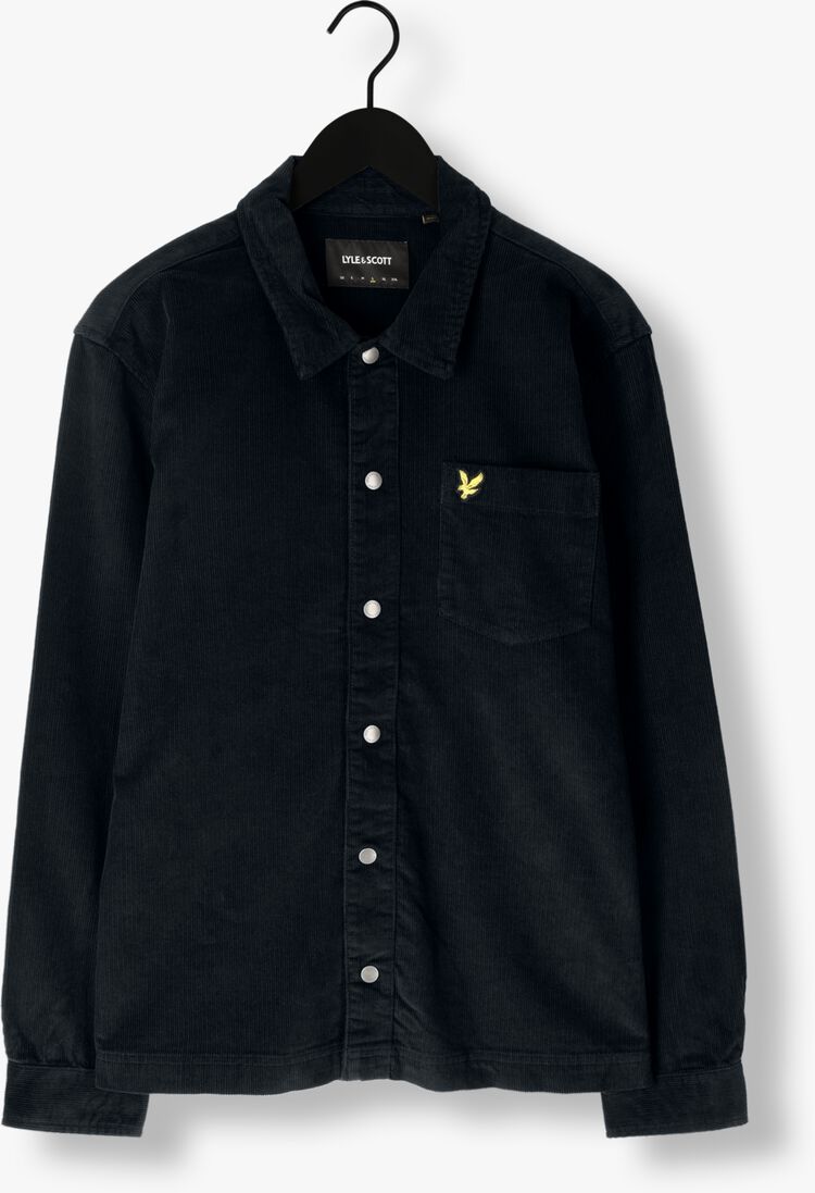LYLE & SCOTT donkerblauwe lyle & scott overshirt cord overshirt