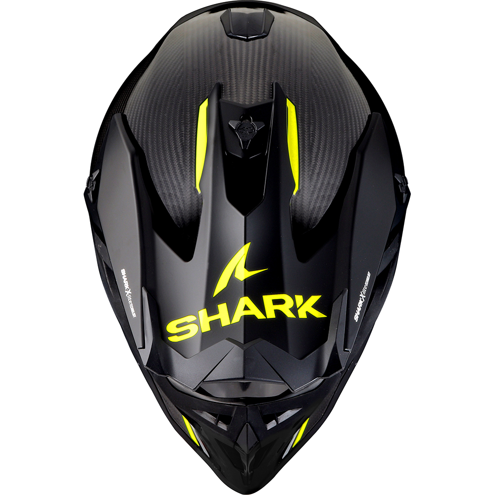 Shark - Casque Varial RS Carbon Flair Carbone / Jaune / Blanc