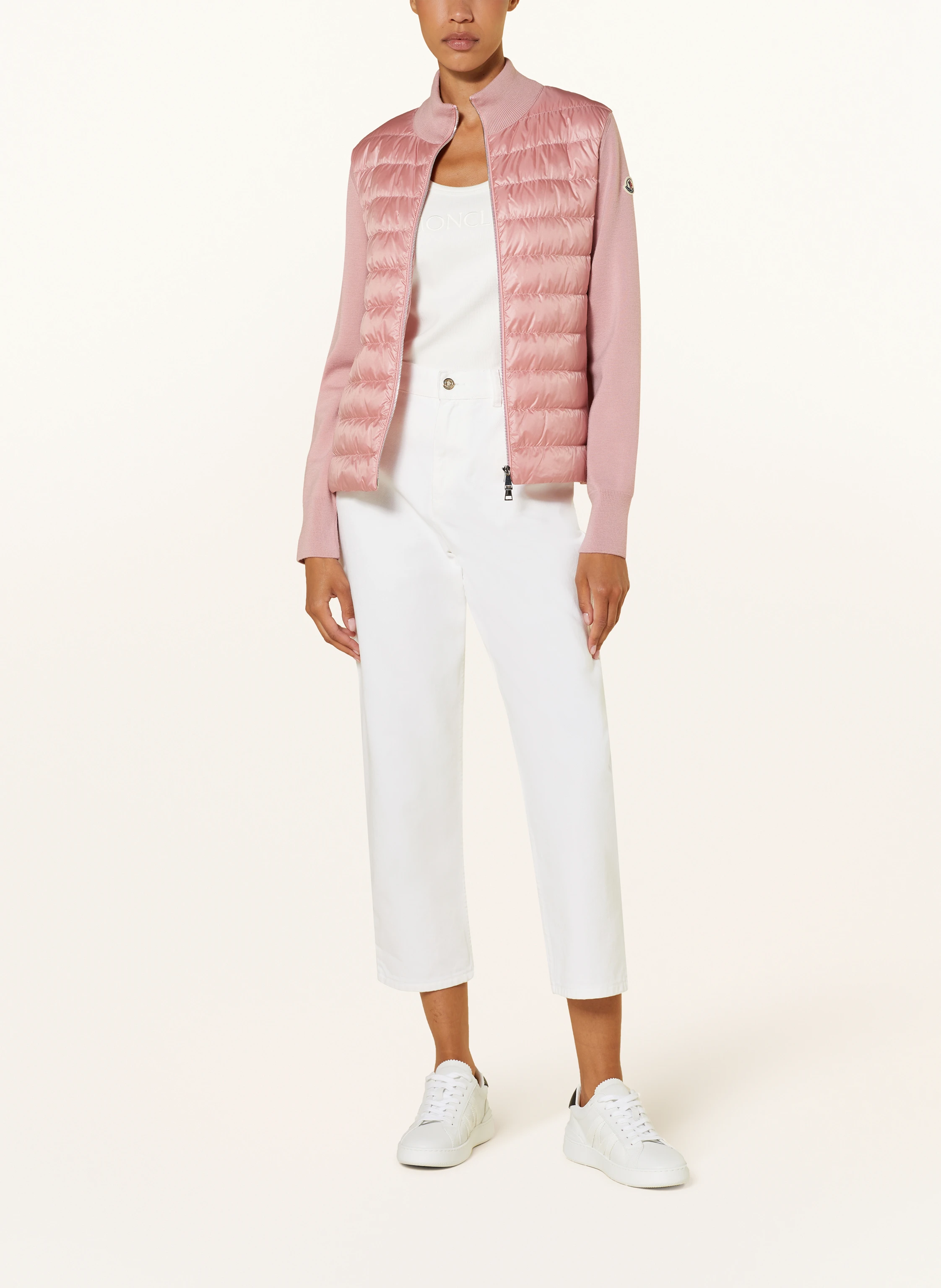 MONCLER Daunenjacke im Materialmix