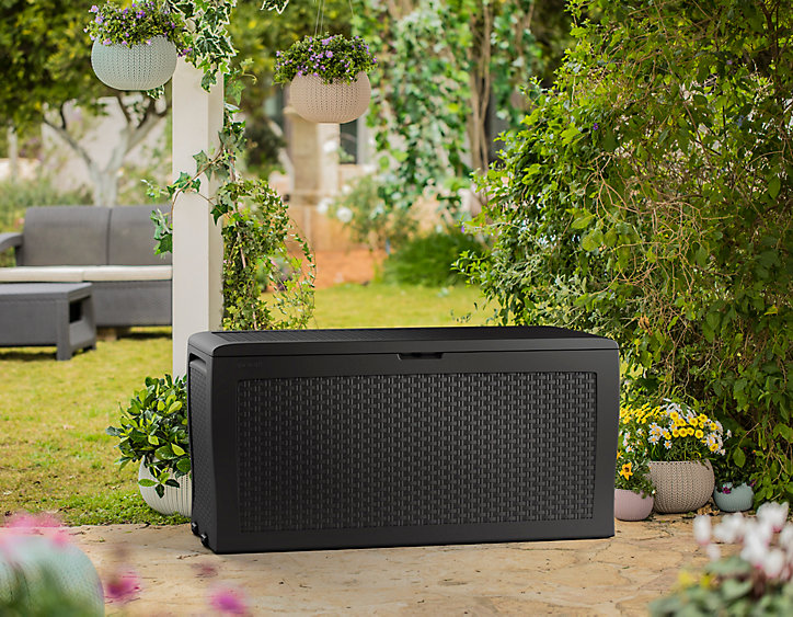 Coffre de rangement extérieur Keter Samoa anthracite 270L