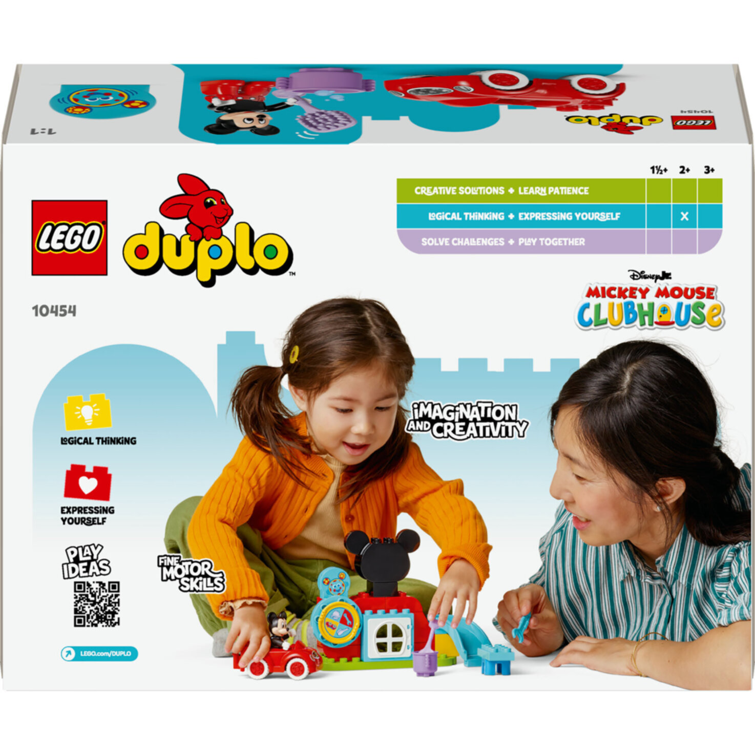 LEGO® DUPLO 10454 | Disney Mickys Clubhaus und Auto - Lernspielzeug ab 2 Jahren