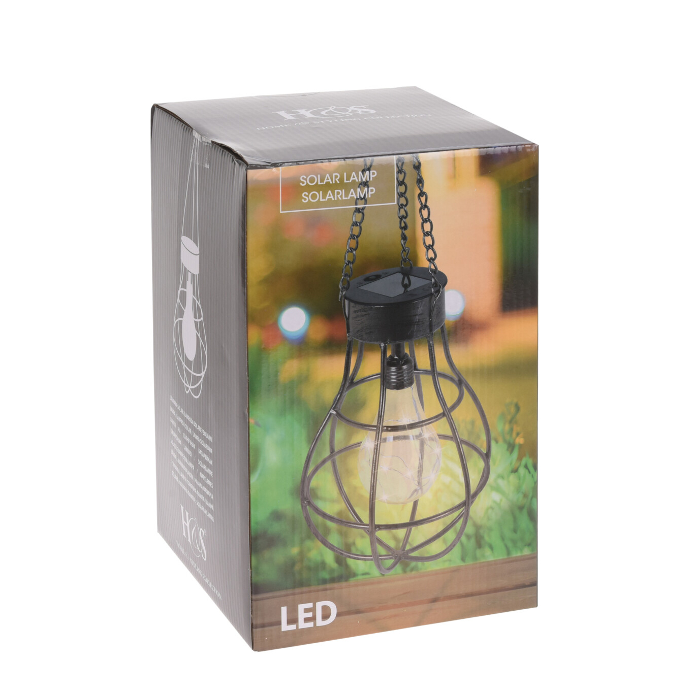 LED Solarlampe Metall