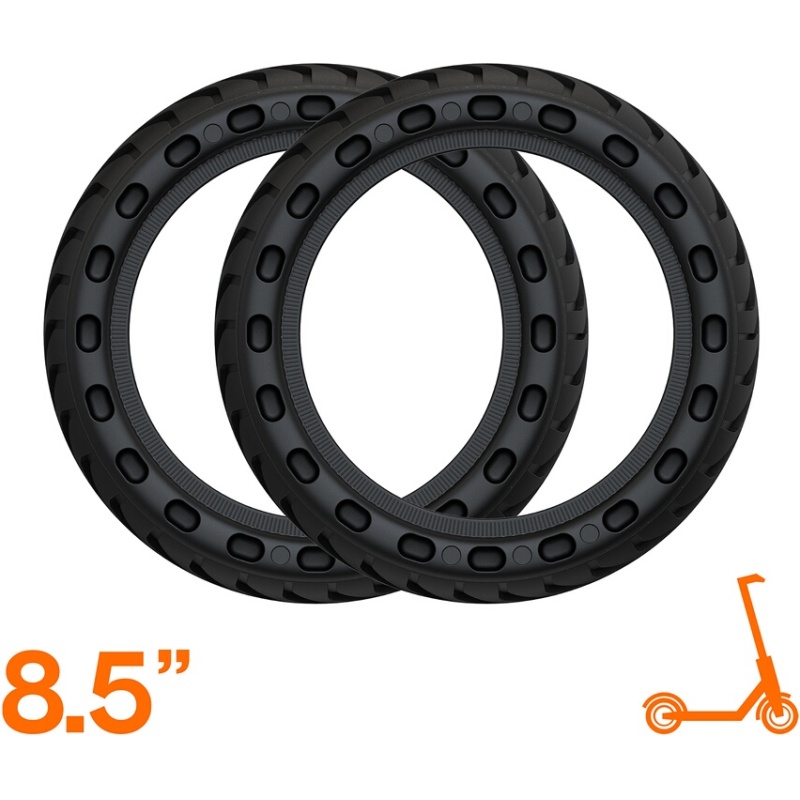 Pneu, chambre à air trottinette Casr Pack 2 Pneus Alvéolés Anti-Crevaisons 8.5 Pouces pour Trottinette Electrique CASR