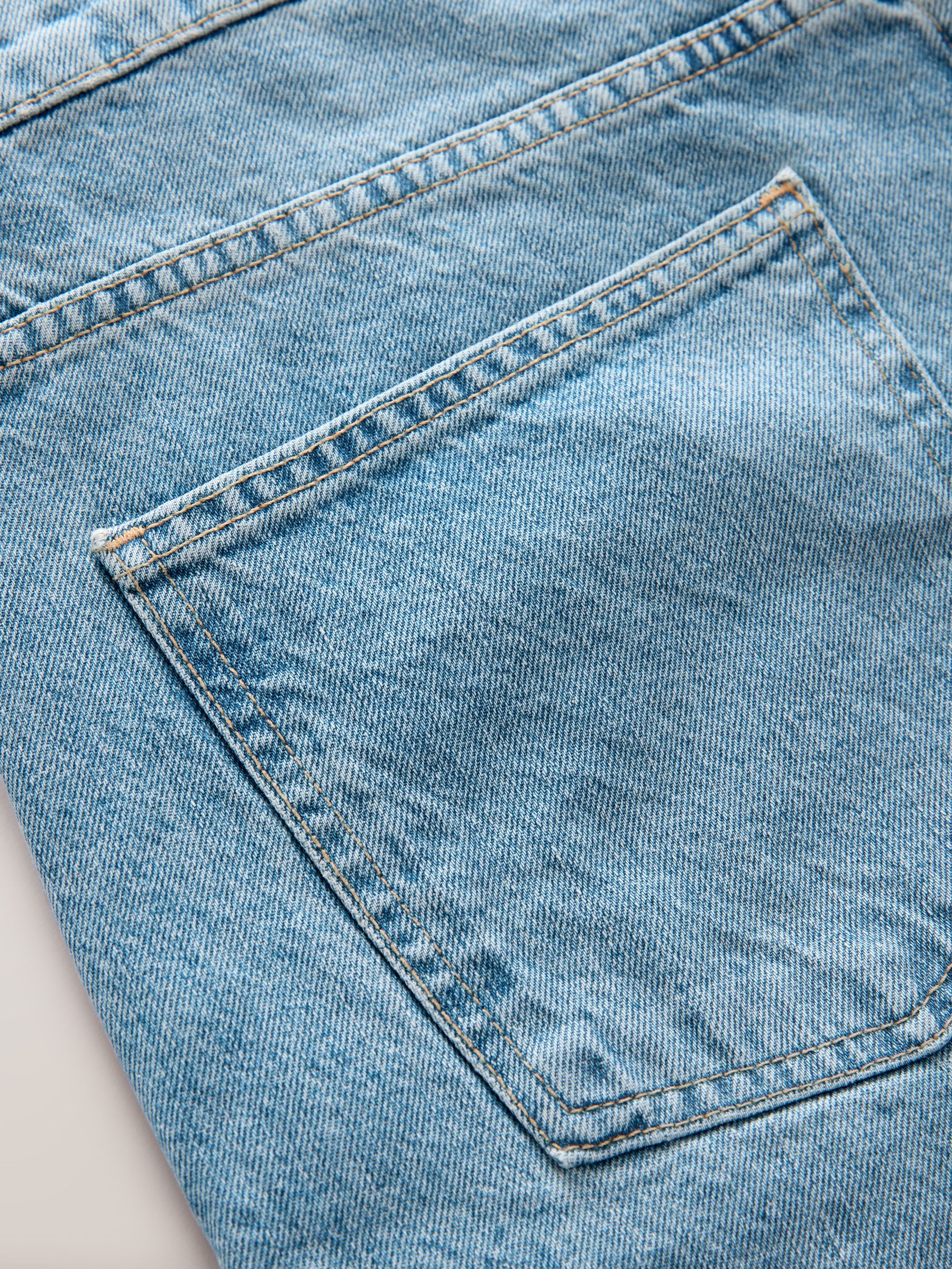 Middenblauw met wassing - EDIT Jort denim shorts