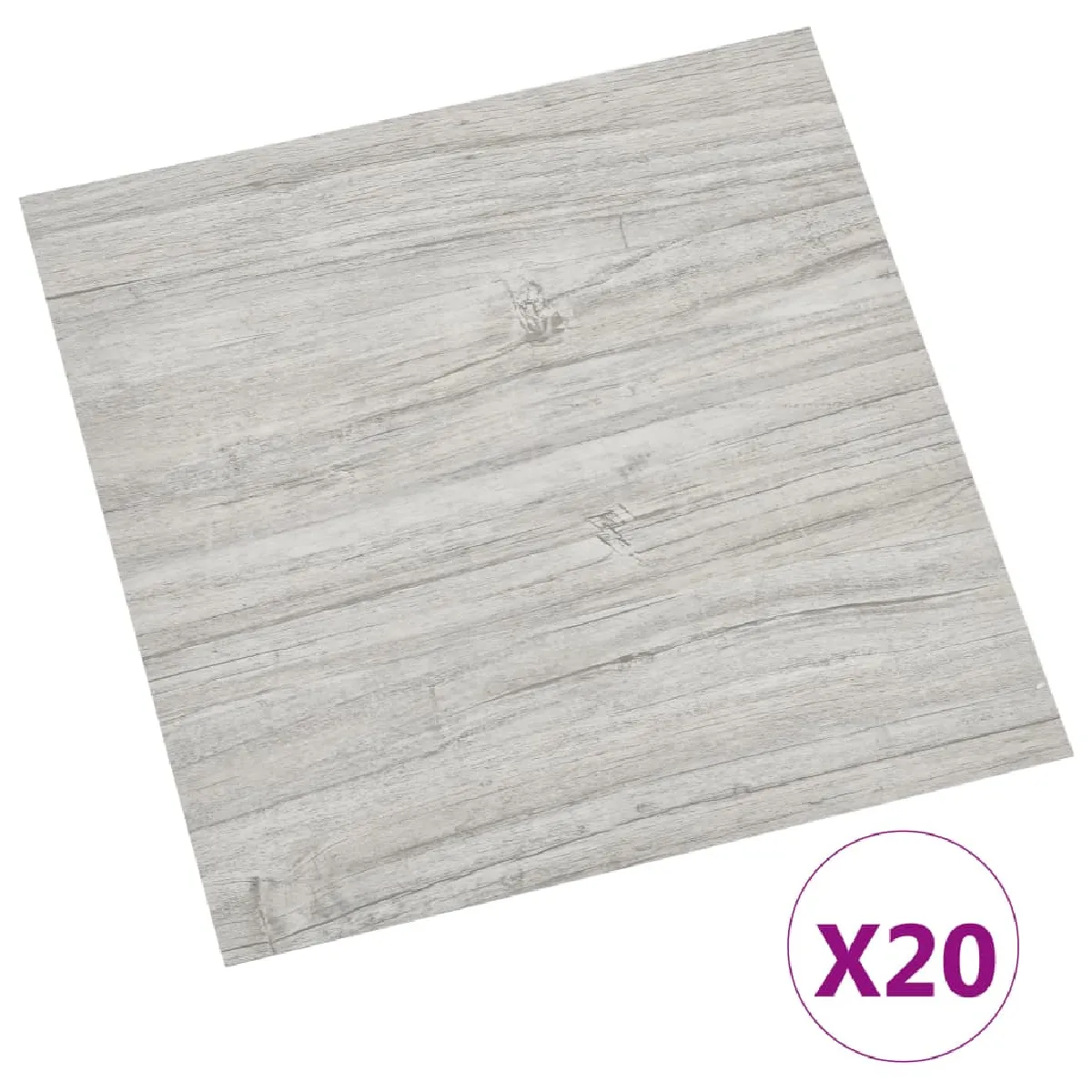 vidaXL Dalles de plancher autoadhésives - Gris clair