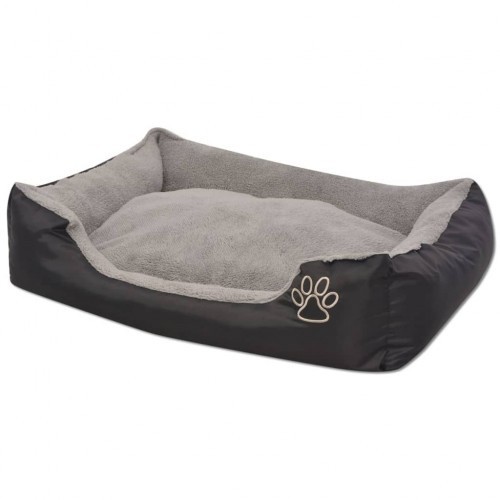 Cama/almofada preta para cachorro