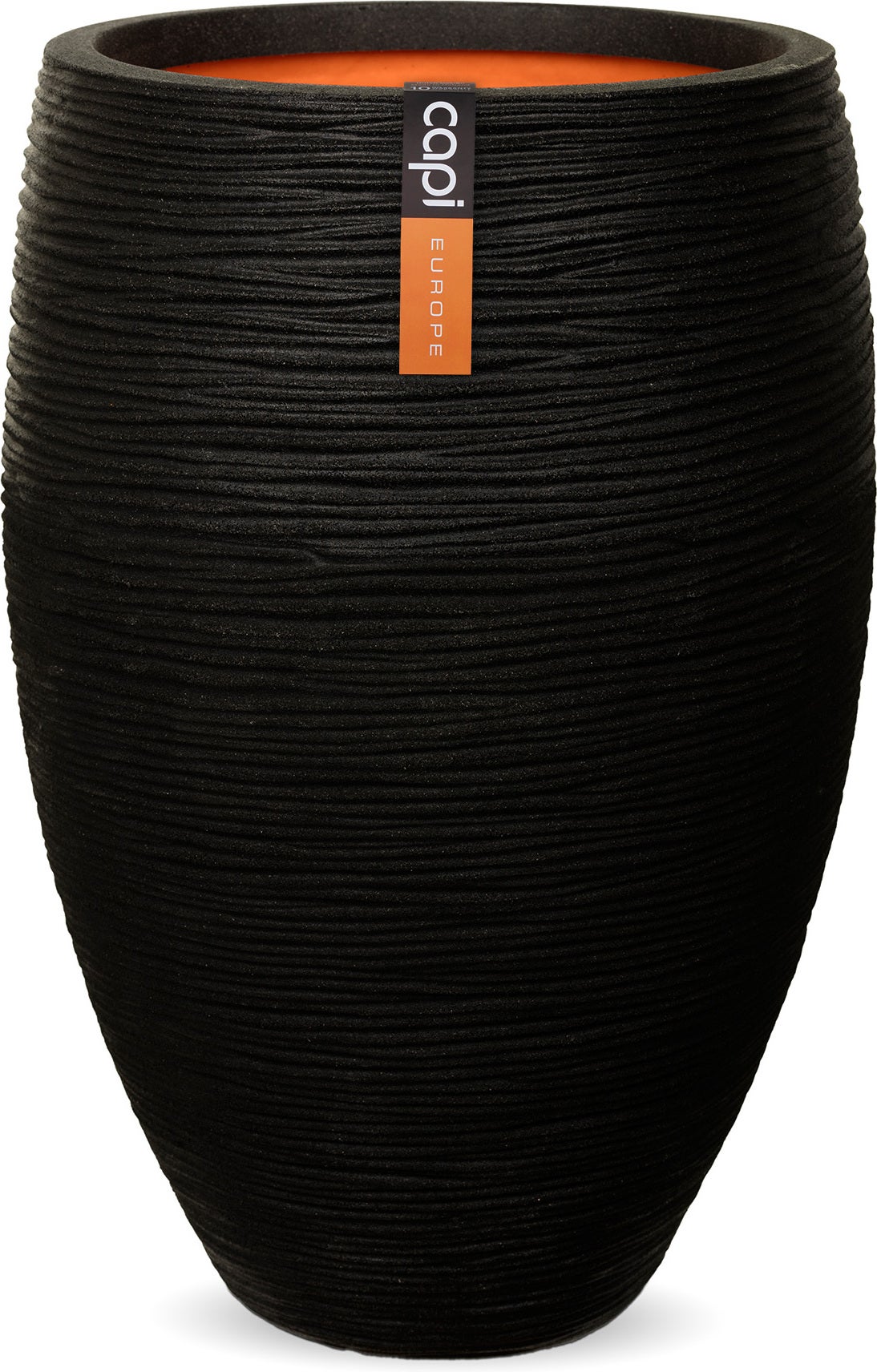 Capi Europe bloempot Nature-Rib zwart D 40 H 60 cm