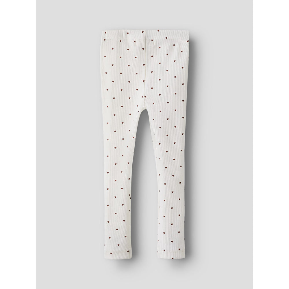 Køb Lil'Atelier Coconut Milk Heart Nmfgago Slim Leggings Lil Noos