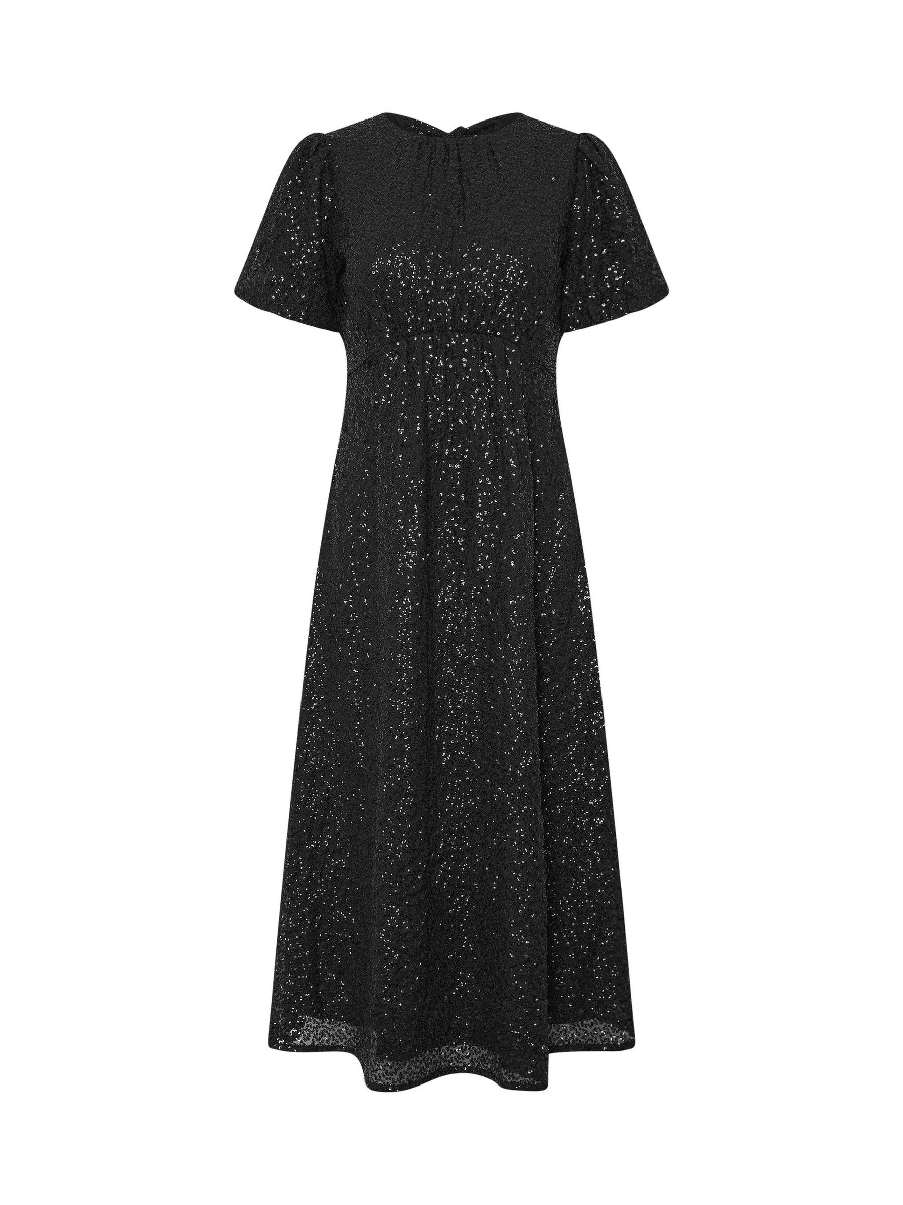 PixieGirl Petite Tie Back Sequin Midi Dress