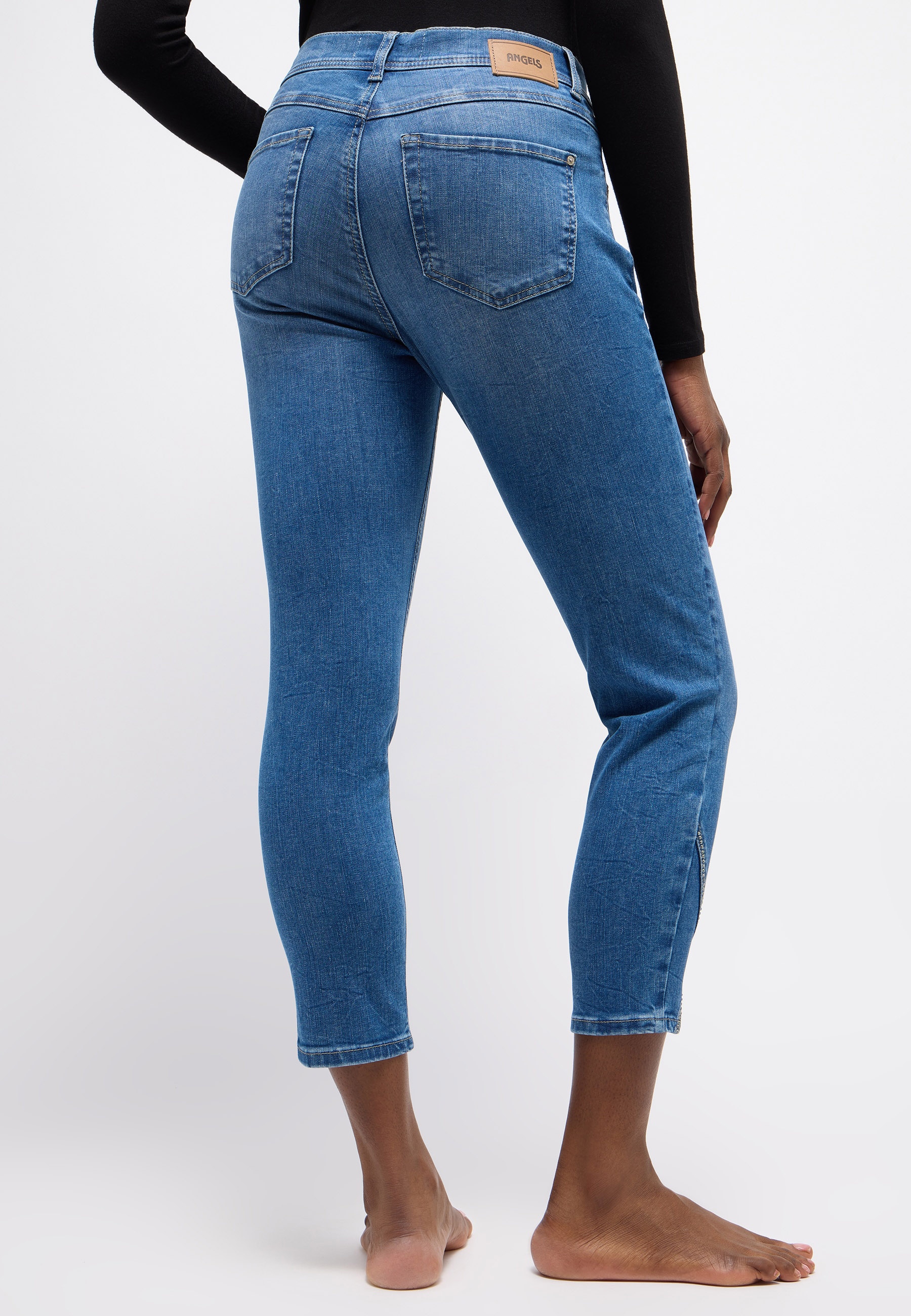 ANGELS 7/8-Jeans »Ornella«, mit Strassteinchen am Beinabschluss