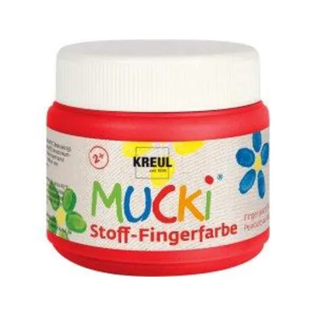 MUCKI Stoff-Fingerfarbe Rot 150 ml