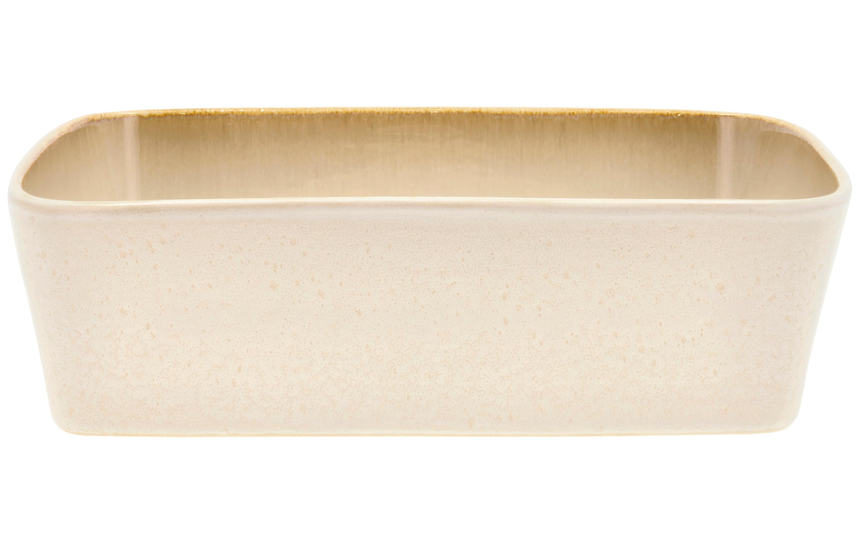 Schale Gastro 28 cm x 21 cm, 2 Stück, CrèmeSchalen Set aus Steinzeug