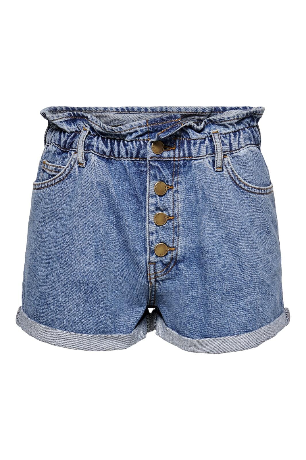 Only Onlcuba Paperbag Shorts 3316100 medium blue denim