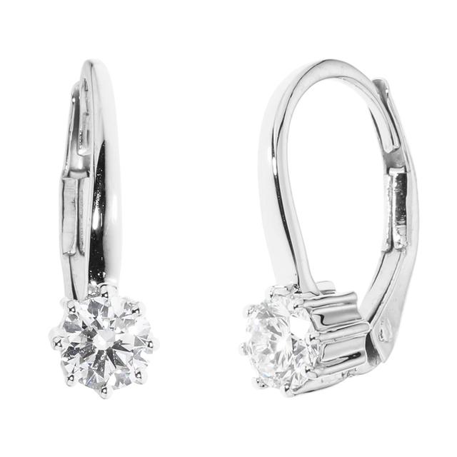 Brillant-Boutons, feines Weiß, 0,50 ct., Gold 585