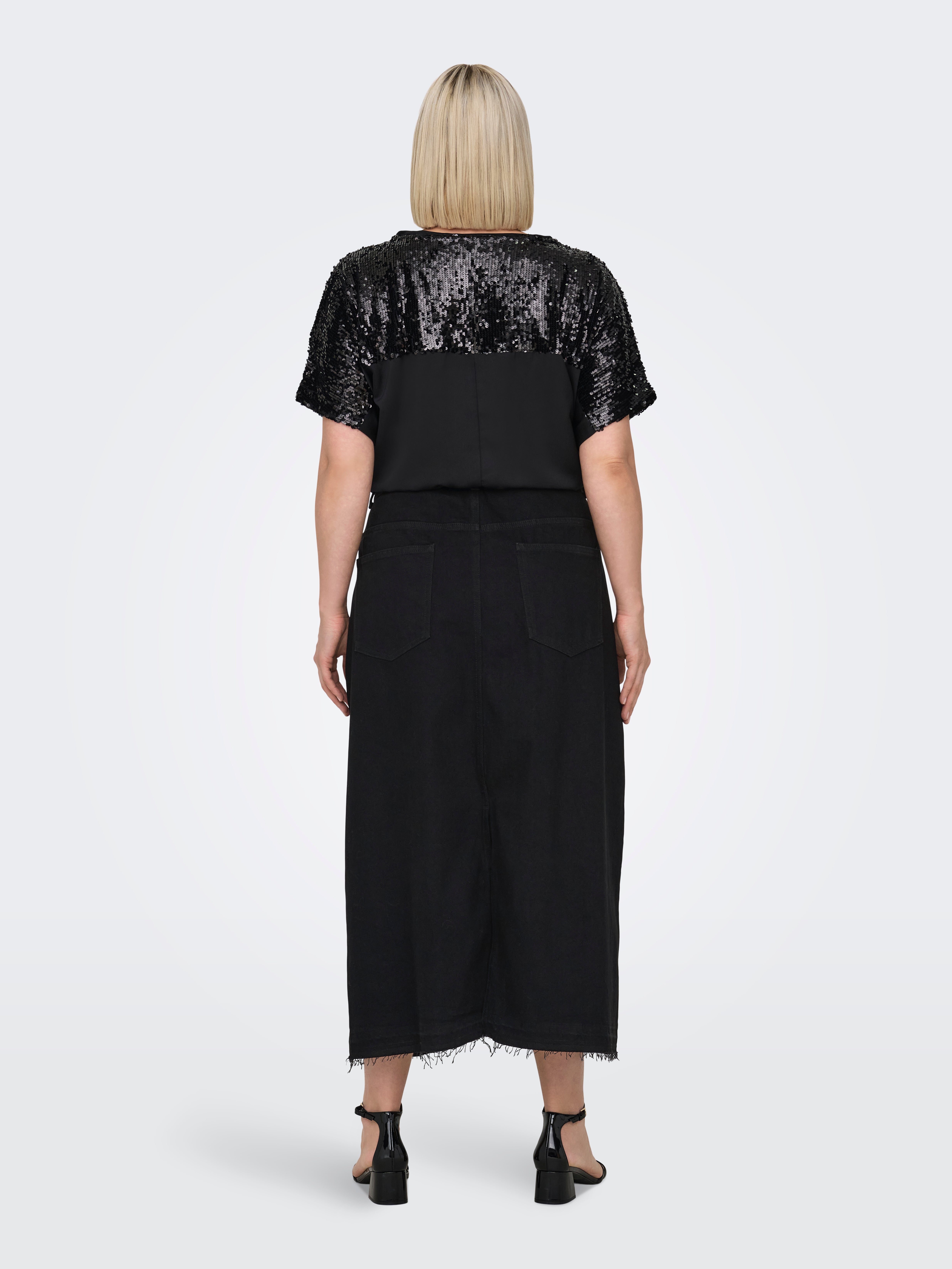 CARNELIA Jeansrock Washed Black