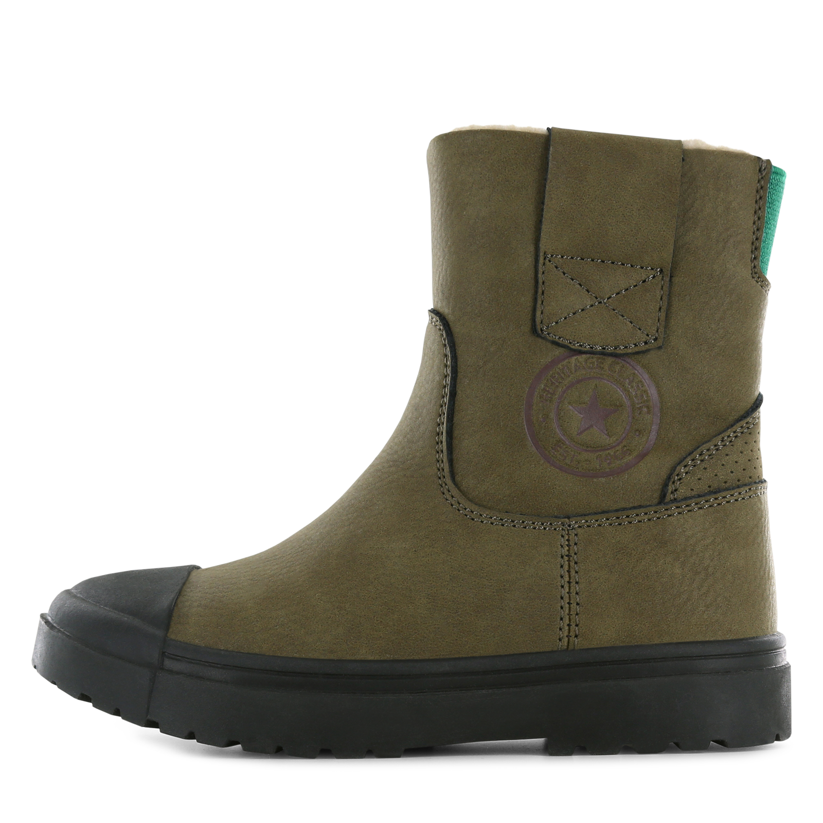 Shoesme dunkelgrüner warmgefütterter Stiefel