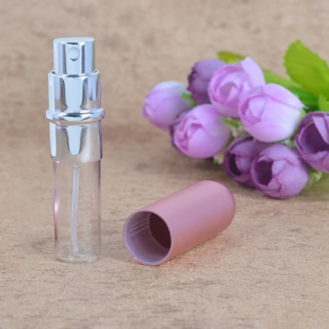 Mini refill sprayflaske til parfume 6 ml Sølv