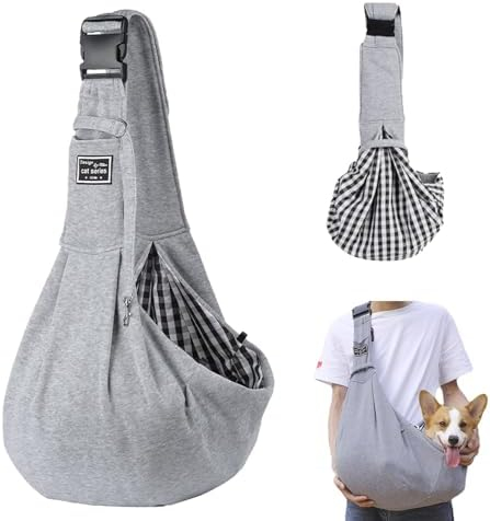 (70x31cm) Haustier Reise Transporttasche Schulter Umhänge Tasche für Hunde / Katzen - Schwarz