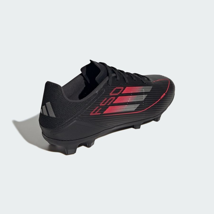 adidas F50 League FG/AG Stealth Victory - Noir/Argenté/Lucid Red