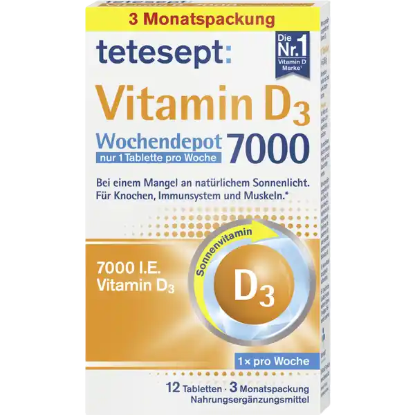 Vitamin D3 7000 Wochendepot Tabletten