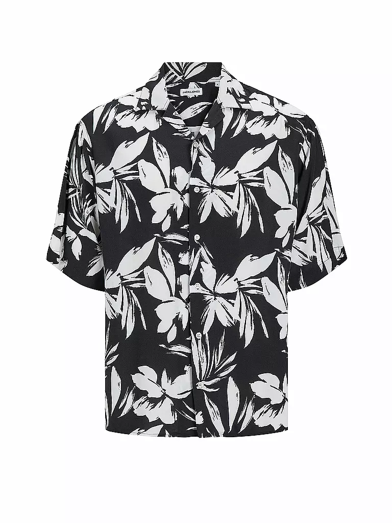 JACK & JONES Hemd Regular Fit JJEJEFF schwarz