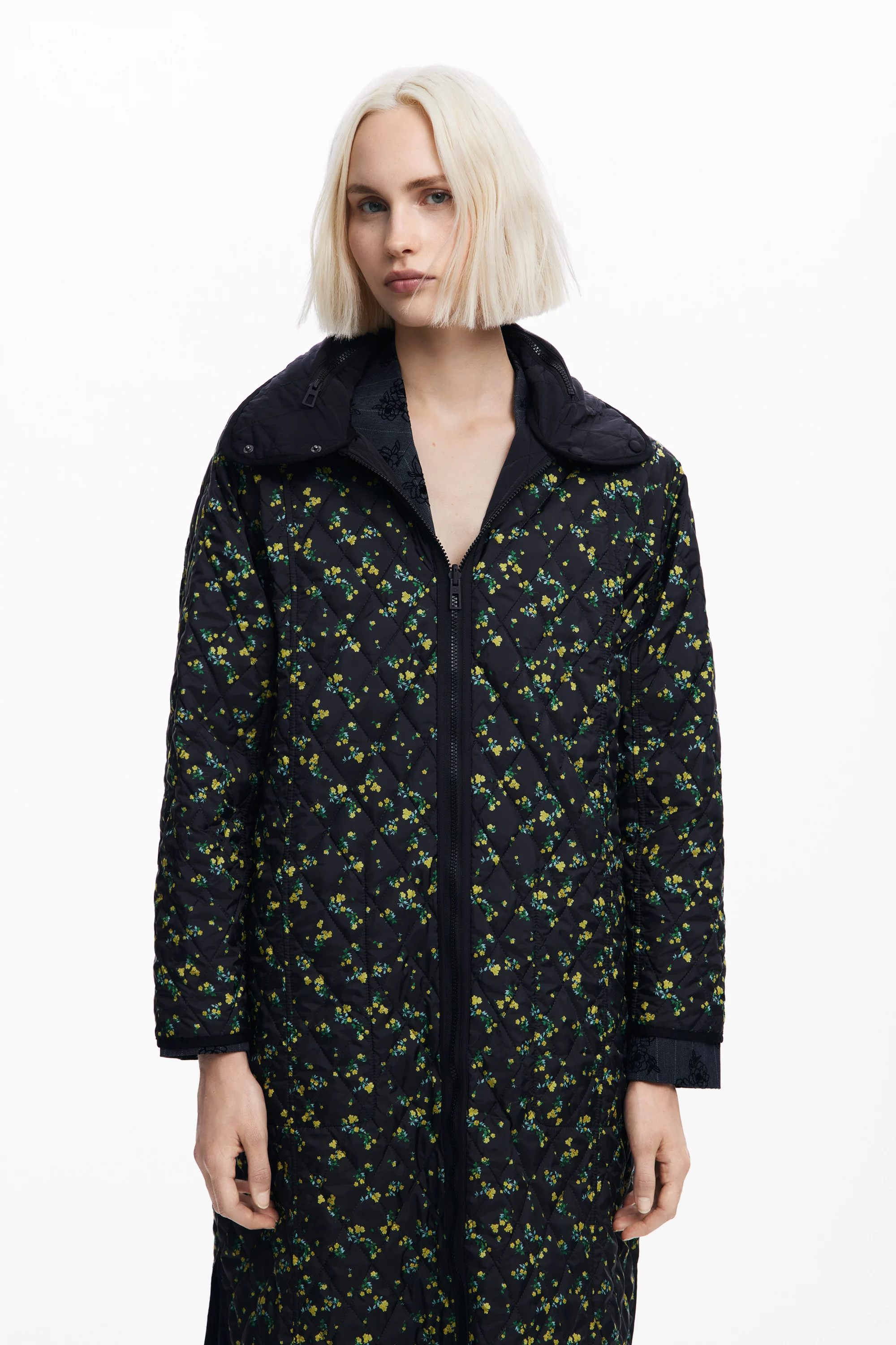 Manteau oversize réversible | Noir