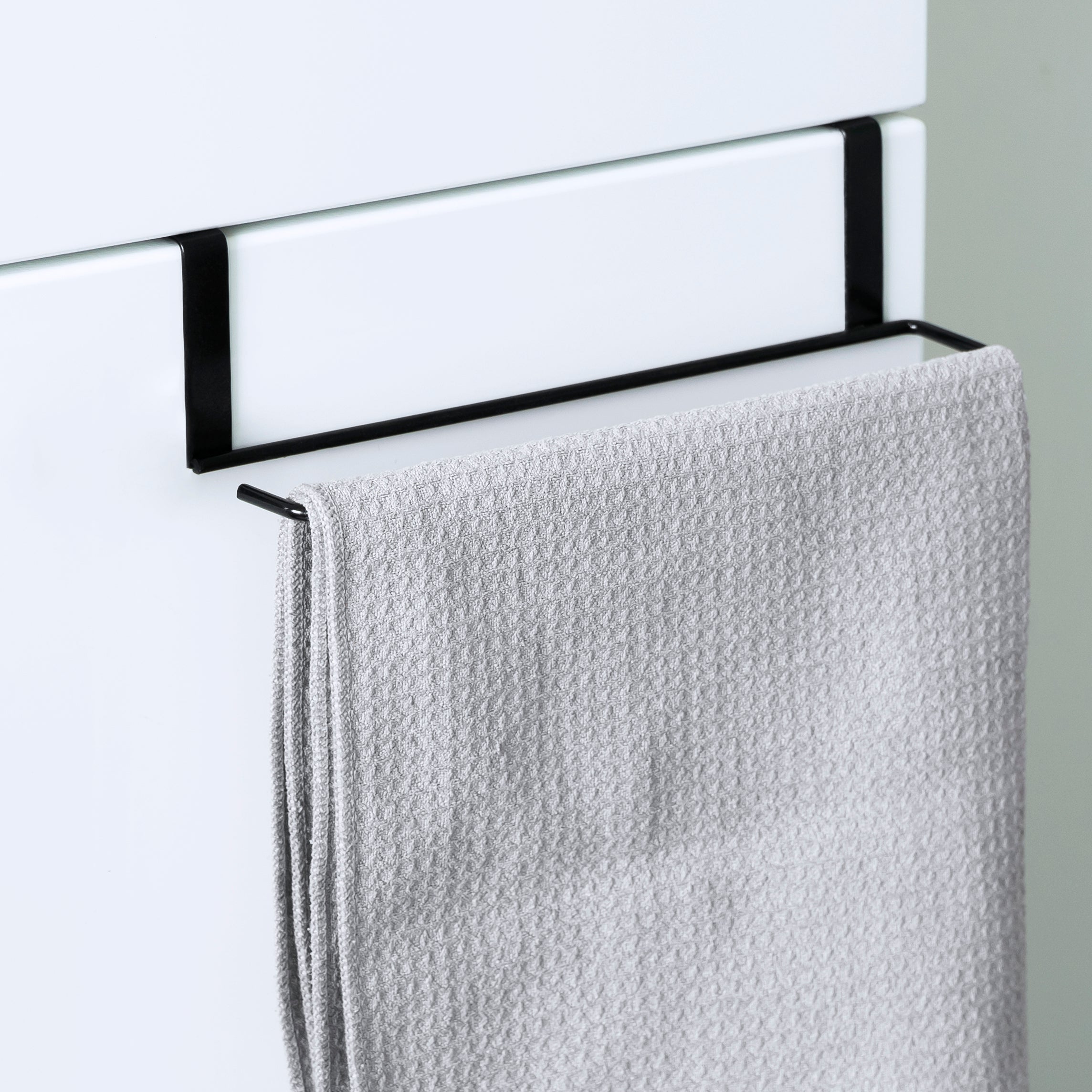 QUVIO Theedoekhouder RVS 36.2cm