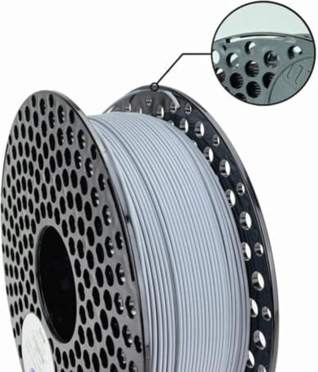 AzureFilm  ASA Silber, 1,75 mm / 1000 g    Hitze- und witterungsbeständiges Filament