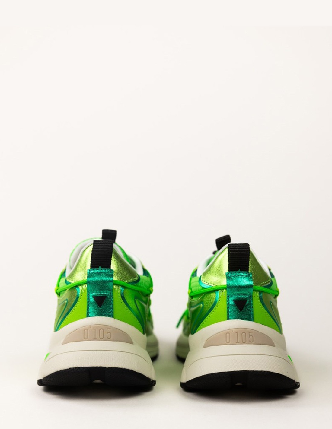 0-105 Baskets de ville Femme Spider Jasmine Vert Cuir