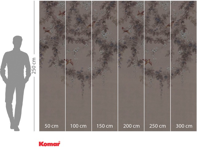 Komar Fototapete »Digitaldruck Vlies -  Symphony - Grösse 300 x 250 cm« bedruckt glatt Wohnzimmer, Schlafzimmer